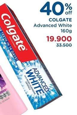 Promo Harga COLGATE Toothpaste Advanced White 160 gr - Watsons