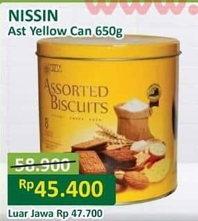 Promo Harga Nissin Assorted Biscuits Kecuali 650 gr - Alfamart