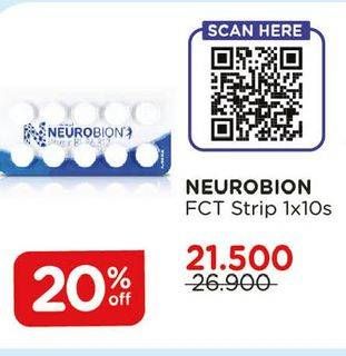 Promo Harga NEUROBION Vitamin Neurotropik Putih 10 pcs - Watsons