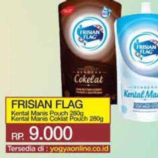 Promo Harga Frisian Flag Susu Kental Manis Cokelat, Putih 280 gr - Yogya