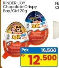 Promo Harga Kinder Joy Chocolate Crispy Girls, Boys 20 gr - Indomaret