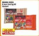 Promo Harga Mamasuka Rumput Laut Panggang All Variants per 2 bungkus 4 gr - Alfamart