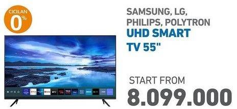 Promo Harga Samsung/LG/Philips/Polytron UHD SMART TV 55 Inci  - Electronic City