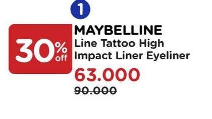 Promo Harga Maybelline Line Tattoo High Impact Liner 1 gr - Watsons