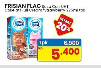 Promo Harga Frisian Flag Susu UHT Purefarm Swiss Chocolate, Full Cream, Strawberry 225 ml - Indomaret