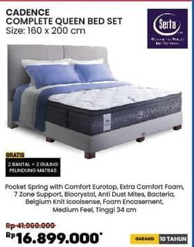 Promo Harga Serta Cadence Queen Bed Set  - COURTS