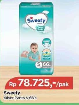 Promo Harga Sweety Silver Pants S66 66 pcs - TIP TOP