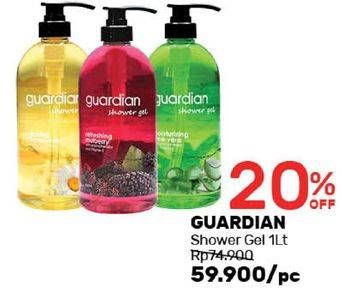 Promo Harga GUARDIAN Shower Gel Aromatherapy 1 ltr - Guardian