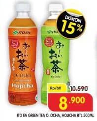 Ito En Minuman Teh Hijau 500 ml Diskon 15%, Harga Promo Rp8.900, Harga Normal Rp10.590