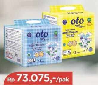 Promo Harga OTO Adult Diapers L14 14 pcs - TIP TOP