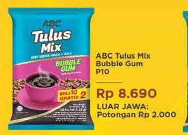 Promo Harga ABC Tulus Mix Bubble Gum per 12 pcs 23 gr - Hypermart