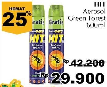 Promo Harga HIT Aerosol Green Forest 600 ml - Giant