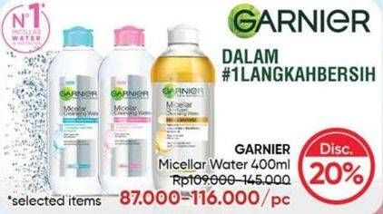Promo Harga Garnier Micellar Water 400 ml - Guardian