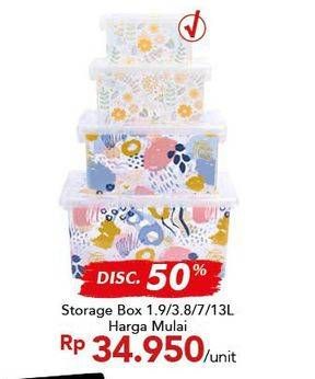 Promo Harga Storage Box 1900 ml - Carrefour