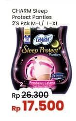 Promo Harga Charm Sleep Protect Plus Panties L-XL 2 pcs - Indomaret