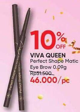 Promo Harga VIVA Queen Perfect Shape Pencil Matic Eyebrow 1 pcs - Guardian