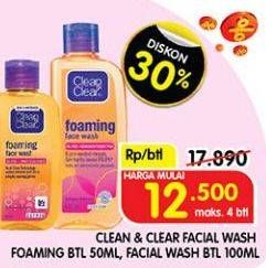 Promo Harga Clean & Clear Facial Wash   - Superindo