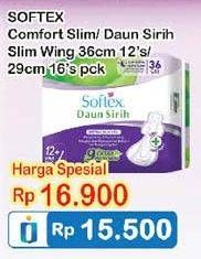 Promo Harga Pembalut Comfort Slim 12s/ Daun Sirih 36cm 12s / Daun Sirih 29cm 16s  - Indomaret