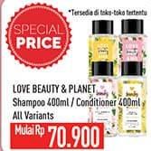 Promo Harga Love Beauty And Planet Shampoo/Conditioner  - Hypermart