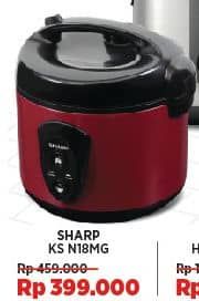 Promo Harga Sharp KS-N18MG | Rice Cooker 1.8ltr  - COURTS