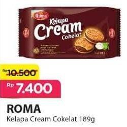 Promo Harga ROMA Kelapa Cream Cokelat 189 gr - Alfamart