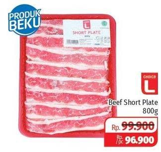 Promo Harga CHOICE L Beef Short Plate 800 gr - Lotte Grosir