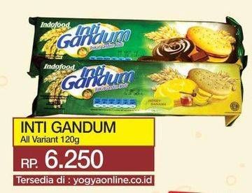 Promo Harga INDOFOOD Biskuit Inti Gandum All Variants 120 gr - Yogya