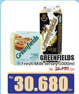 Promo Harga Greenfields Jersey Fresh Milk 1000 ml - Hari Hari