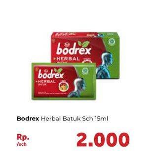 Promo Harga BODREX Obat Batuk Herbal 15 ml - Carrefour