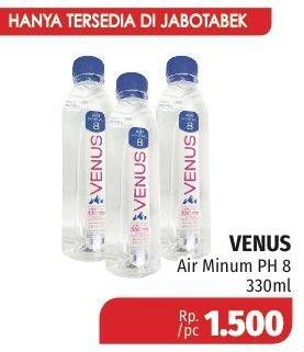 Promo Harga VENUS Air Mineral Ph 8 330 ml - Lotte Grosir