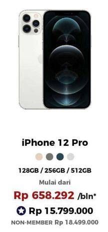 Promo Harga APPLE iPhone 12 Pro 128 GB, 256 GB, 512 GB 1 pcs - Erafone