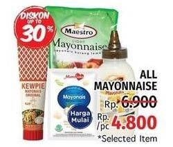 Promo Harga MAESTRO/MAMASUKA/ KEWPIE Mayonnaise  - LotteMart