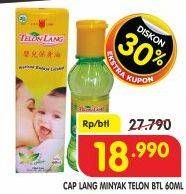 Promo Harga Cap Lang Minyak Telon Lang 60 ml - Superindo