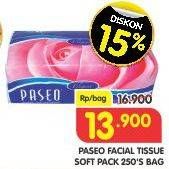Promo Harga PASEO Facial Tissue 250 pcs - Superindo