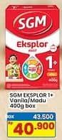 Promo Harga SGM Eksplor 1+ Susu Pertumbuhan Madu, Vanila 400 gr - Indomaret
