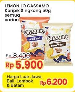 Promo Harga Lemonilo Cassamo Keripik All Variants 50 gr - Indomaret