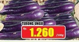 Promo Harga Terong Ungu per 100 gr - Hari Hari