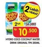 Promo Harga HYDRO COCO Minuman Kelapa Original per 2 pcs 250 ml - Superindo