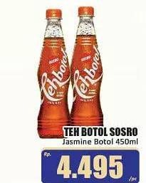 Promo Harga SOSRO Teh Botol Original 450 ml - Hari Hari