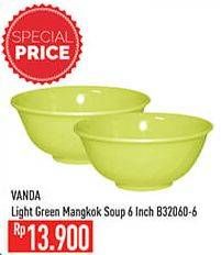 Promo Harga VANDA Mangkok Soup 6 Inch Light Green B32060-6  - Hypermart