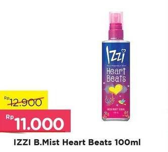 Promo Harga IZZI Body Mist Heart Beats 100 ml - Alfamart