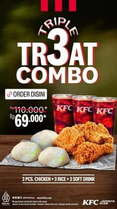 Promo Harga Triple Treat Combo  - KFC