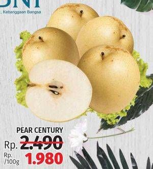 Promo Harga Pear Century per 100 gr - LotteMart