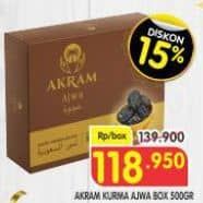 Promo Harga Akram Kurma Ajwa 500 gr - Superindo