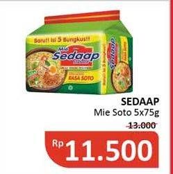 Promo Harga SEDAAP Mie Kuah Soto per 5 pcs 75 gr - Alfamidi