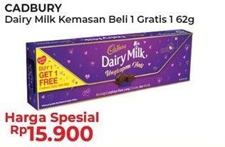 Promo Harga CADBURY Dairy Milk 62 gr - Alfamart
