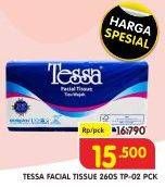 Promo Harga TESSA Facial Tissue TP-02 250 pcs - Superindo