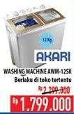 Promo Harga AKARI AWM-12SK | Washing Machine  - Hypermart