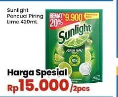 Promo Harga Sunlight Pencuci Piring Jeruk Nipis 100 435 ml - Indomaret