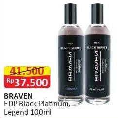 Promo Harga BRAVEN Eau De Parfum Black Platinum, Legend 100 ml - Alfamart